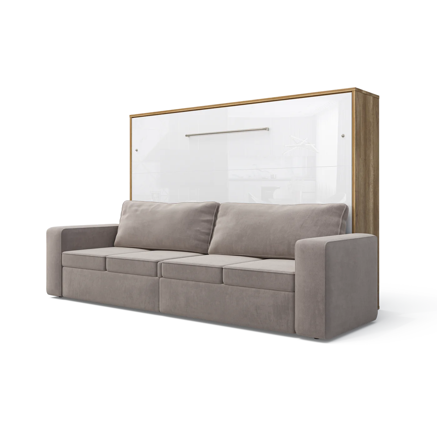 images Maxima House Invento Murphy bed Horizontal with a Sofa European Full XL Size IN004OW-B-Prime Home USA