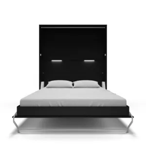 Maxima House Invento Murphy bed Vertical European Queen Size LED Included IN-14BL-Prime Home USA