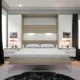 Maxima House Invento Murphy bed Vertical European Queen Size LED Included IN-14S-Prime Home USA