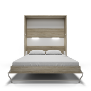 Maxima House Invento Murphy bed Vertical European Queen Size LED Included IN-14S-Prime Home USA