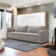 Maxima House Invento Murphy bed with a Sofa Horizontal European Queen Size IN015OW-B-Prime Home USA