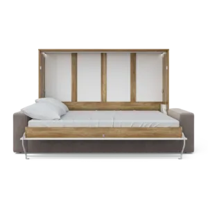 Maxima House Invento Murphy bed with a Sofa Horizontal European Queen Size IN015OW-B-Prime Home USA