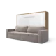 Maxima House Invento Murphy bed with a Sofa Horizontal European Queen Size IN015OW-B-Prime Home USA