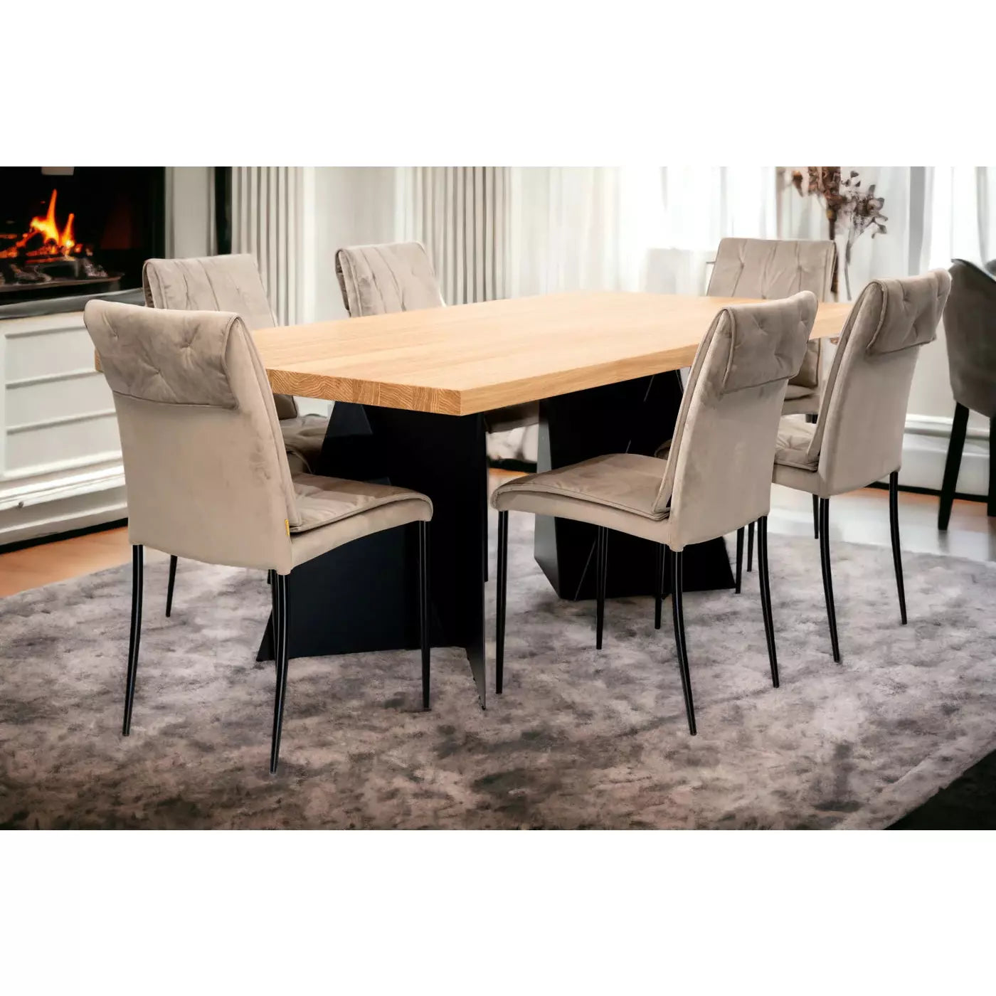 images Maxima House Matilde Dining Table Set DI009-CH001 - Image 1