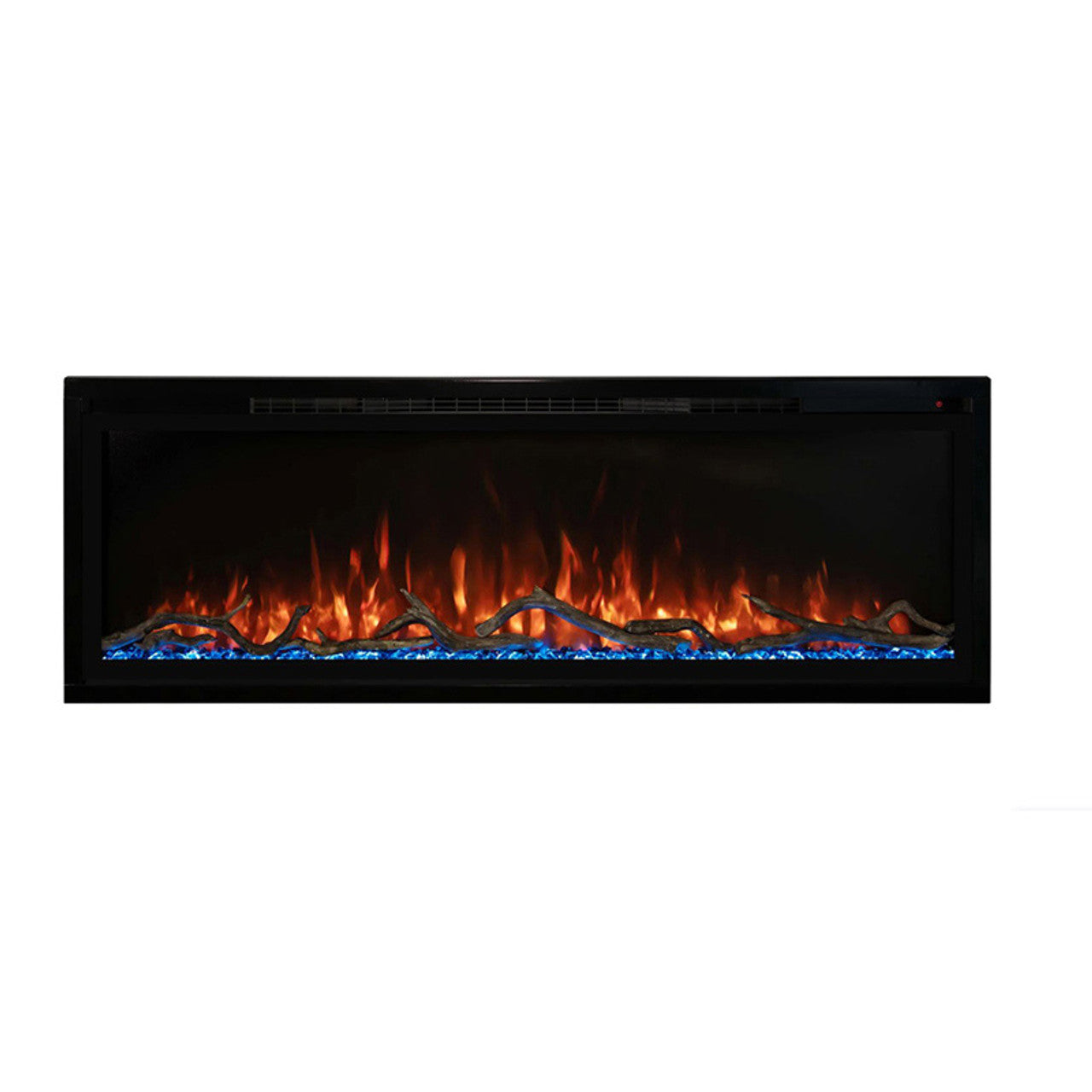 images Modern Flames Spectrum Slimline 74" Ultra-Slim Build-In Electric Fireplace - SPS-74B - Image 1