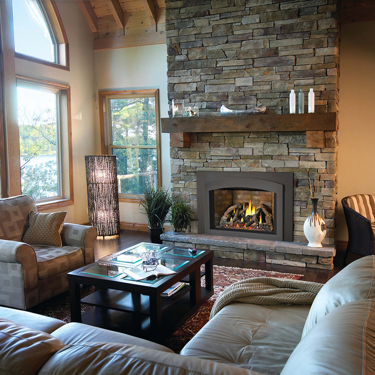 images Napoleon Oakville⢠X4 Direct Vent Electronic Ignition Natural Gas Firebox Insert GDIX4N - Image 1