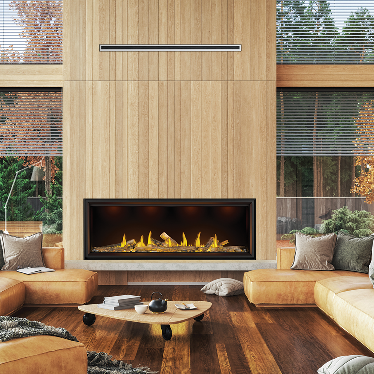 images Napoleon 74'' Direct Vent Fireplace TLV74N - Image 1