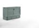 Night and Day Furniture Poppy Murphy Cabinet Bed, Queen, Antique Blue Finish - Image 2