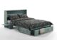 Night and Day Furniture Poppy Murphy Cabinet Bed, Queen, Antique Blue Finish - Image 5