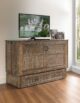 Night and Day Furniture Poppy Murphy Cabinet Bed, Queen, White Bark Finish - Image 2