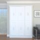 Queen Murphy Bed, Vertical, White by Leto Muro