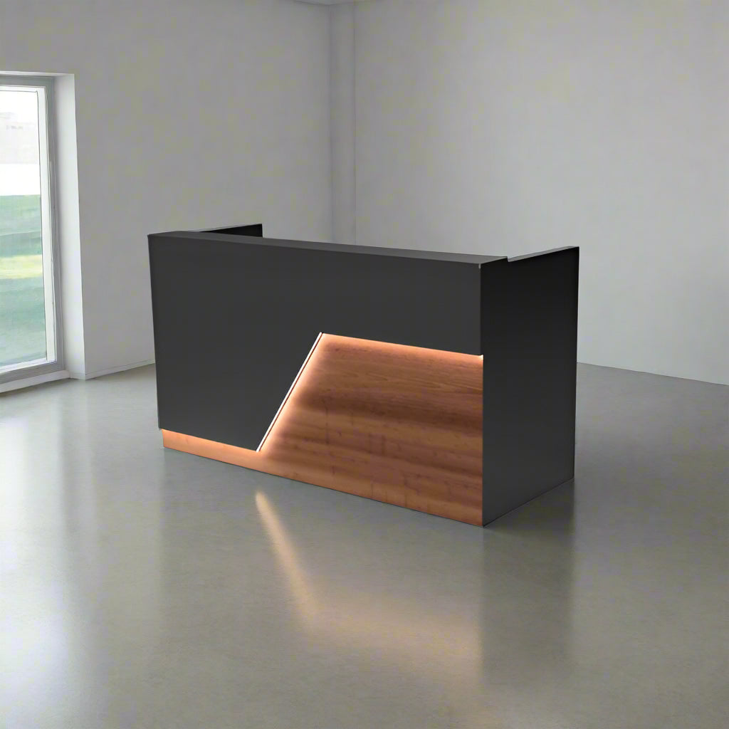 images Modern LED Reception Desk | 4‑7 ft Flat‑Pack - Image 1