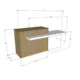 Modern Reception Counter | 75″ Modern Flat‑Pack - Image 3