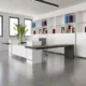 Reception Desk Workstation | Dual‑Station Flat‑Pack with Laminate Surface