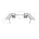 Reception Desk Workstation | Dual‑Station Flat‑Pack with Laminate Surface - Image 4
