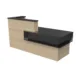 84" Modern Reception Desk | Pre-Assembled Laminate Front Counter - Image 17