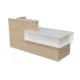 84" Modern Reception Desk | Pre-Assembled Laminate Front Counter - Image 19