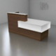 84" Modern Reception Desk | Pre-Assembled Laminate Front Counter - Image 9