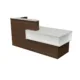 84" Modern Reception Desk | Pre-Assembled Laminate Front Counter - Image 10