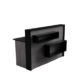 Modern Reception Desk | Laminate Counter w/ LED Lighting, Cable Grommets & Floor Sliders (4–7 ft) - Image 8