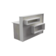 Modern Reception Desk | Laminate Counter w/ LED Lighting, Cable Grommets & Floor Sliders (4–7 ft) - Image 12