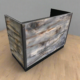 Reclaimed Wood Reception Desk Eco | 4 ft Pre‑Assembled