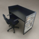 Reclaimed Wood Reception Desk Eco | 4 ft Pre‑Assembled - Image 5