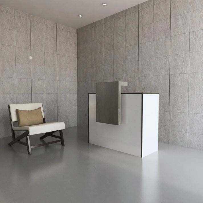 images Rise Reception Desk | Modern Flat‑Pack Laminate Counter - Image 1
