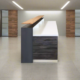 Reception Counter Solutions | White Memphis Modern Reception Desk