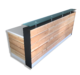 White Modern Reception Desk | 4–8 ft Distressed Wood - Image 3