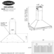 Cosmo 36" Ductless Wall Mount Range Hood in Stainless Steel with LED Lighting and Carbon Filter Kit for Recirculating COS-63190S-DL - Image 14