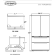 Cosmo 22.5 cu. ft. 4-Door French Door Refrigerator with Recessed Handle in Stainless Steel, Counter Depth  COS-FDR225RHSS - Image 11