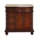 Silkroad Exclusive 36'' Crema Marfil Marble Top Single Sink Bathroom Vanity - HYP-0213-CM-UIC-36-L - Image 7