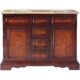Silkroad Exclusive 48'' Travertine Top Double Sink Bathroom Vanity - HYP-0716-T-UWC-48