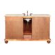 Silkroad Exclusive 60'' Crema Marfil Marble Top Single Sink Bathroom Vanity - FS-0268-CM-UWC-60 - Image 4