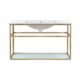 Swiss Madison Pierre 36" Single, Open Shelf, Gold Metal Frame Bathroom Vanity - SM-BV553G - Image 2