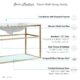 Swiss Madison Pierre 36" Single, Open Shelf, Gold Metal Frame Bathroom Vanity - SM-BV553G - Image 7