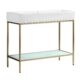 Swiss Madison Pierre 40" Single, Freestanding, Open Shelf, Chrome Metal Frame Bathroom Vanity - SM-BV73C - Image 19