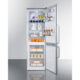 Summit 24" Wide Bottom Freezer Refrigerator FFBF246SS - Image 4