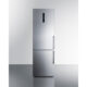 Summit  24" Wide Bottom Freezer Refrigerator FFBF249SS2LHD