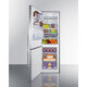 Summit  24" Wide Bottom Freezer Refrigerator FFBF249SS2LHD - Image 4
