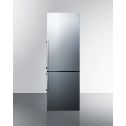 images Summit 24" Wide Bottom Freezer Refrigerator With Icemaker FFBF247SSIM - Image 1