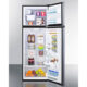 Summit 24" Wide Top Mount Refrigerator-Freezer With Icemaker FF1293SSIM - Image 4
