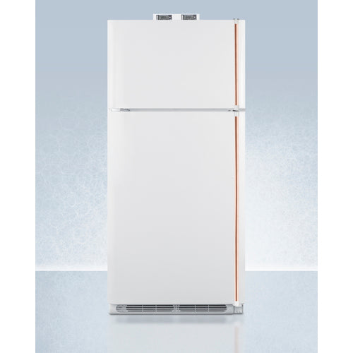 images Summit 30" Wide Break Room Refrigerator-Freezer with Antimicrobial Pure Copper Handle BKRF18WCPLHD - Image 1