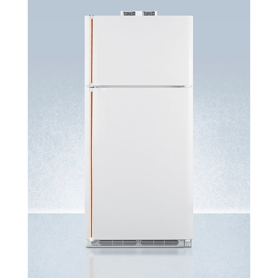 images Summit 30" Wide Break Room Refrigerator-Freezer with Antimicrobial Pure Copper Handle BKRF18WCP - Image 1