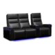 Valencia Monza Carbon Fiber Home Theater Seating Row of 3 - Image 2