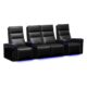 Valencia Monza Carbon Fiber Home Theater Seating Row of 4 - Image 2