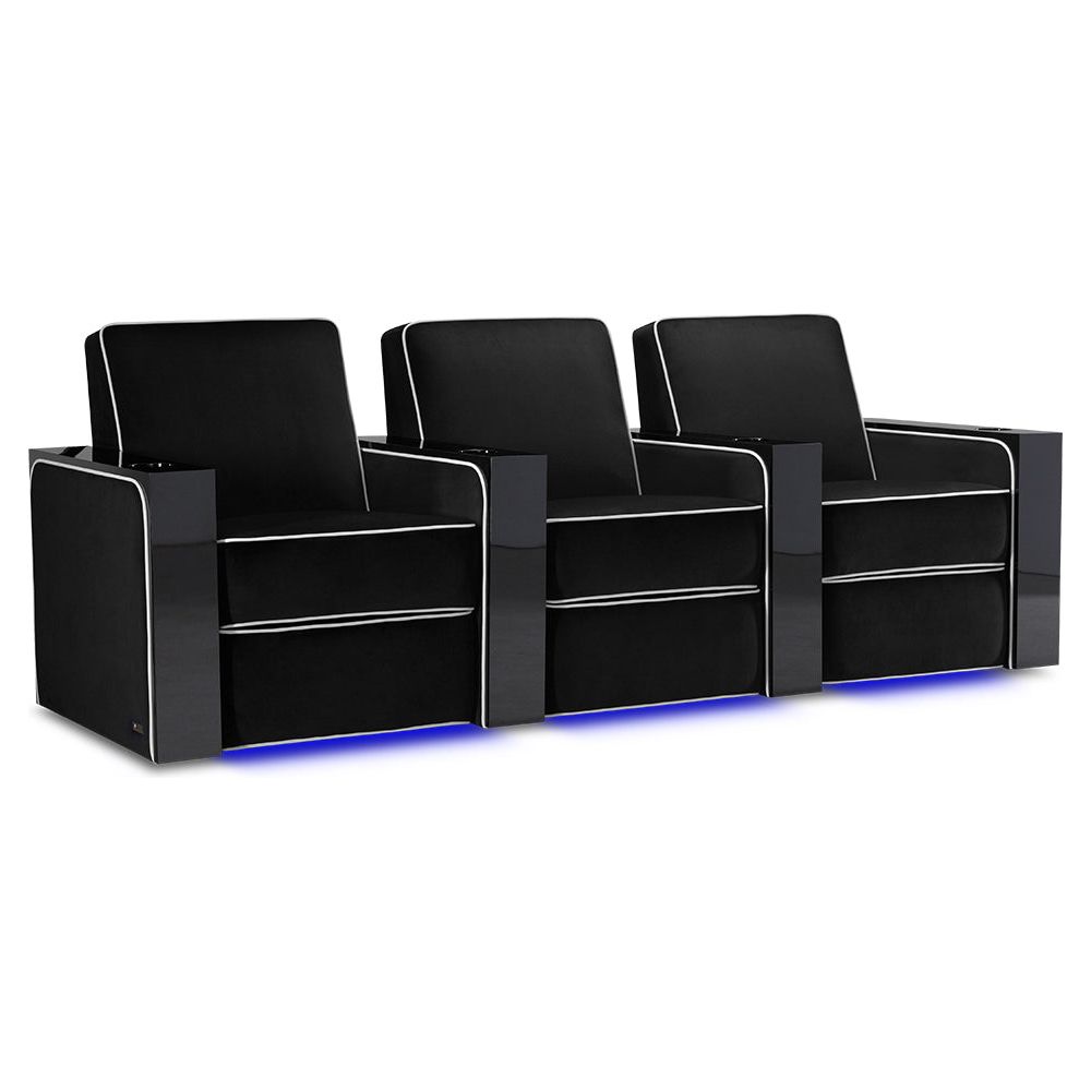 images Valencia Naples Elegance Home Theater Seating Row of 3 - Image 1