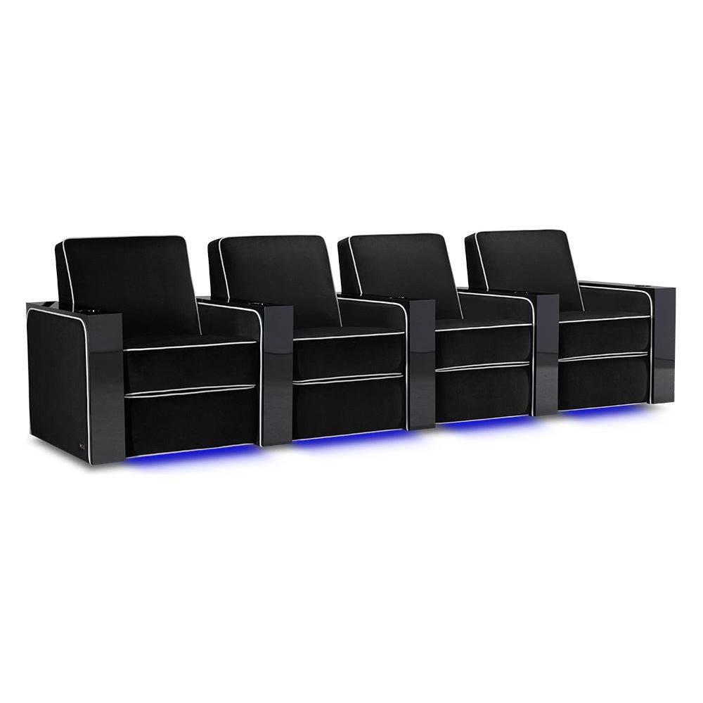 images Valencia Naples Elegance Home Theater Seating Row of 4 - Image 1