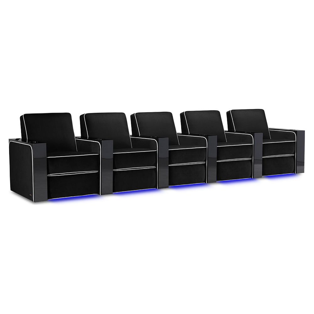 images Valencia Naples Elegance Home Theater Seating Row of 5 - Image 1